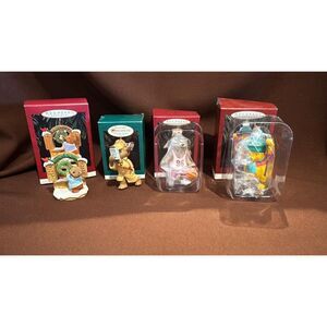 Lot of 4 Hallmark Christmas Ornaments  1990's